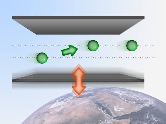 A vibrating plate can cause neutrons in the earth's gravitational to jump between quantum states, allowing extremely accurate energy mearurements.